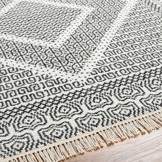 Mark&Day Wool Rugs, 2x8 Nishnabotny Cottage Dark Gray Runner Area Rug, Bedroom - Image 6