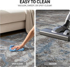 Rugshop Abstract Marble Shag Area Rug Blue 4' x 6' Ideal - Image 8