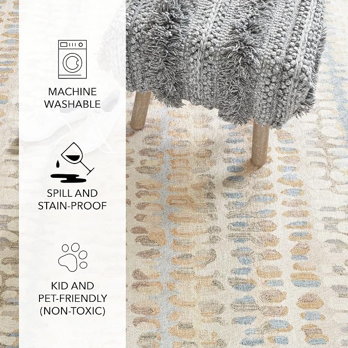 Dash and Albert Paint Chip Machine Washable Area Rug - Image 4