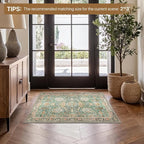 Bavni Entryway Rug, 2x3 Washable Rug Ultra-Thin Low Pile, Non-Slip Small Rugs - Image 2