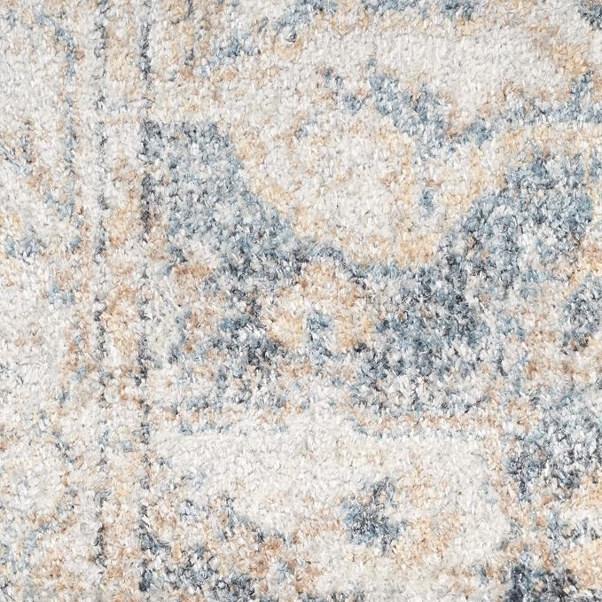 Nourison Home Astra Machine Washable Traditional Grey/Blue 3'3" x 5' Area Rug - Image 6