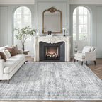 9x12 Area Rugs for Living Room, Non Slip Machine Washable Vintage Rugs by Soalmost
