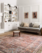 Loloi Loren Collection LQ-13 Brick/Midnight 8'-4" x 11'-6" Area Rug - Image 2