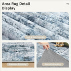 2x3 Abstract Washable Rugs for Kitchen, Powder Room Small Area Rug Non-Slip - Image 6