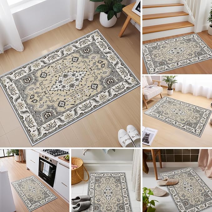Small Area Rug 2x3ft Entryway Rug Non-Slip Washable Area Rugs Indoor Door Mat - Image 4