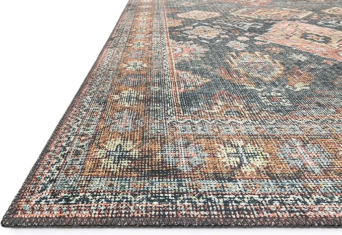 Loloi Skye Collection SKY-10 Sea/Rust 9'-0" x 12'-0" Area Rug - Image 4