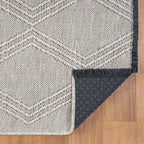 LUXE WEAVERS Modern Farmhouse Beige 8x10 Washable Area Rug, Anti-Slip Diamond - Image 7