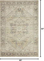 Loloi Skye Collection SKY-13 Natural/Sand 5'-0" x 7'-6" Area Rug - Image 2