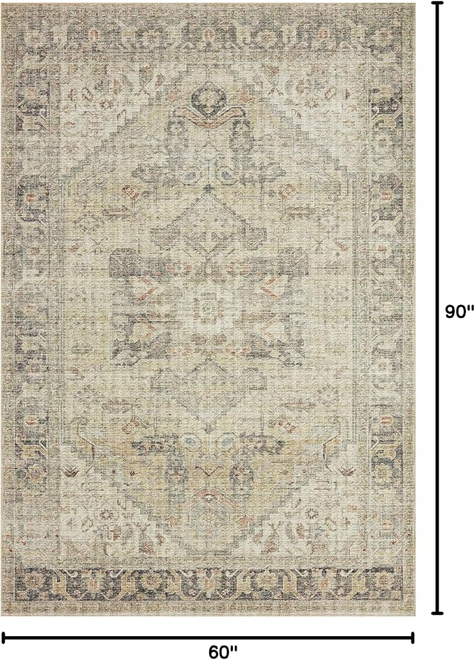 Loloi Skye Collection SKY-13 Natural/Sand 5'-0" x 7'-6" Area Rug - Image 2
