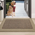 BEQHAUSE Indoor Door Mat 24" x 36", Dirt Trapper Door Mats Non-Slip Entryway by BEQHAUSE