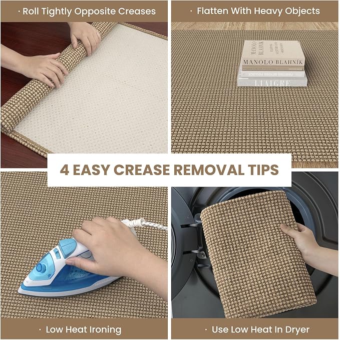 IOHOUZE Washable Runner Rug 2.6x10 Non Slip Rubber Backed Long Hallway Runner - Image 2