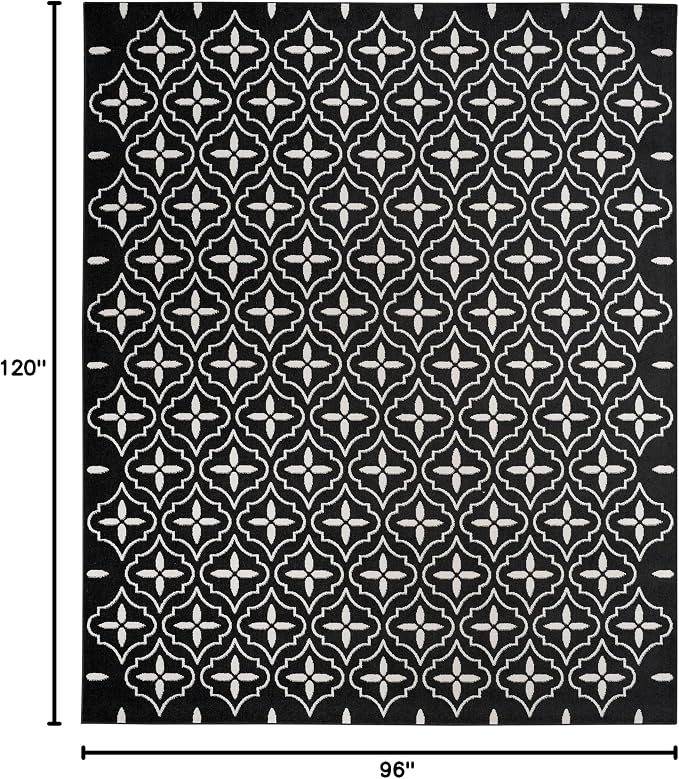 Nourison Home Nourison Essentials Black Ivory 8' x 10' Area Rug - Image 2