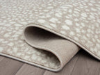 Abani Beige Cheetah Print Area Rug Rugs, Arto Collection - Image 6