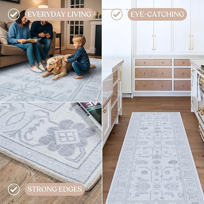 Beige Oushak Rug, Extra Large Area Rugs - Image 4