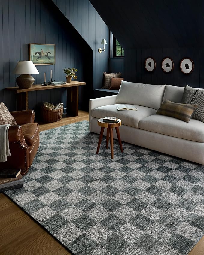 Loloi Chris Loves Julia Calvin Collection CLV-01 Blue/Ivory 3'-6" x 5'-6" by Loloi