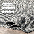 nuLOOM Alessi Solid Farmhouse Cotton Area Rug - Image 4