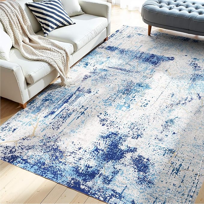 VEVOR 5 x 7 ft Area Rug Large Washable Rug Non-Slip and Tear-Resistant Soft by VEVOR