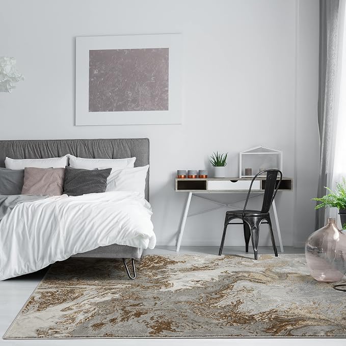 LUXE WEAVERS Marble Swirl Abstract Area Rug - Image 7