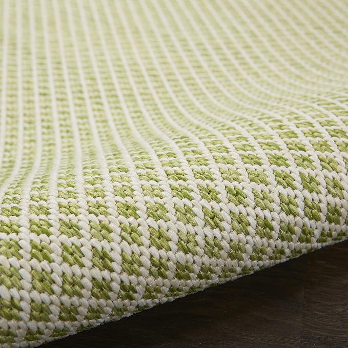 Nourison Home Courtyard Ivory Green 4' x Square Area Rug - Image 8