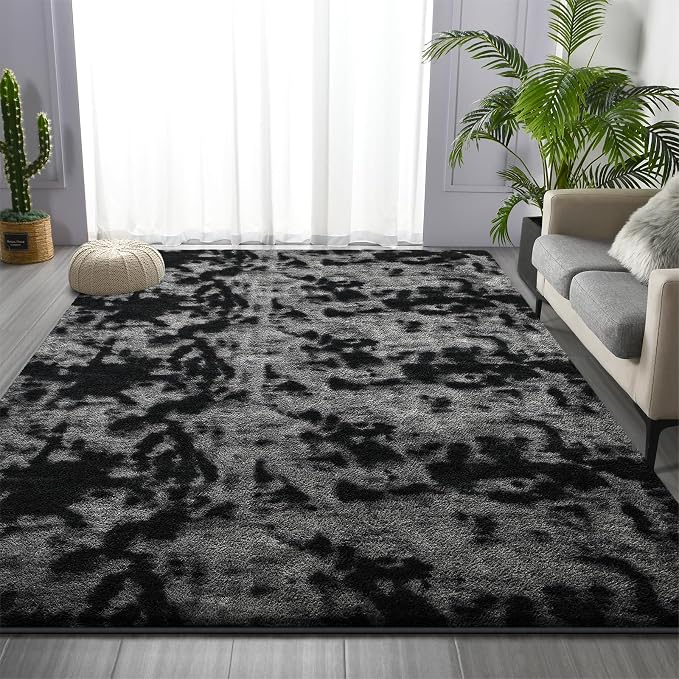 Large Area Rugs for Living Room Bedroom, 7 x 10 Ft Non-Slip Tie-Dyed Modern - Image 2