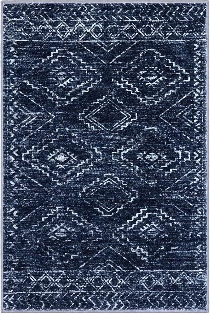 KILOCOCO Area Rug 4'x6' Entryway Rug Washable Bedroom Rugs Non Slip Printed - Image 9