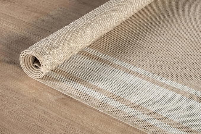 Beverly Rug Large Outdoor Rug 10x14 Modern Bordered Area Rugs - Image 7