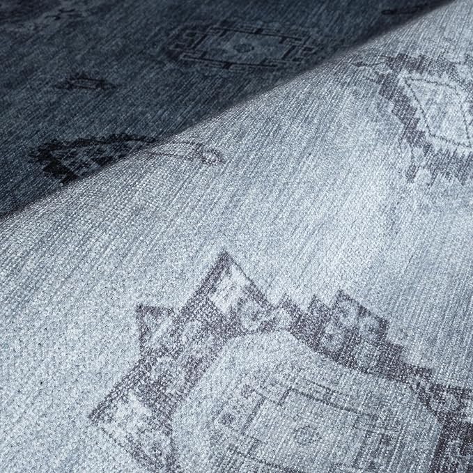 Fame Rugs Turkish Rug. Washable Vintage Oriental Antique Inspired Traditional - Image 7