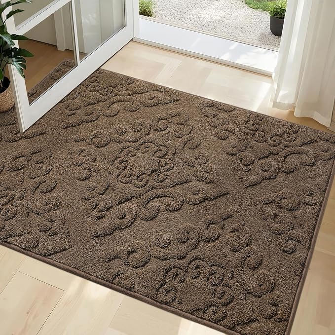 COSY HOMEER Door Mat 32”x48”, Absorbent Dirt Trapper Entryway Rugs, Non-Slip - Image 9