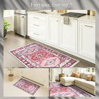 Fame Rugs Turkish Rug. Washable Vintage Oriental Antique Inspired Traditional - Image 5
