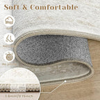 Bedroom Rug Washable Large Area Rugs Foldable Low Pile Print Non Slip Boho - Image 4