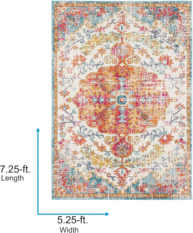 Livabliss Odelia Vintage Bohemian Area Rug - Image 2