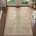Bavni 4x6 Vintage Floral Rug, Washable Non Slip Area Rug - Image 3