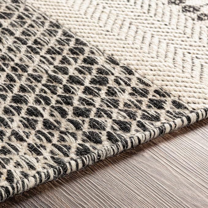 Mark&Day Wool Rugs, 5x7 Tervoort Global Black Area Rug, Bedroom or Kitchen - Image 7
