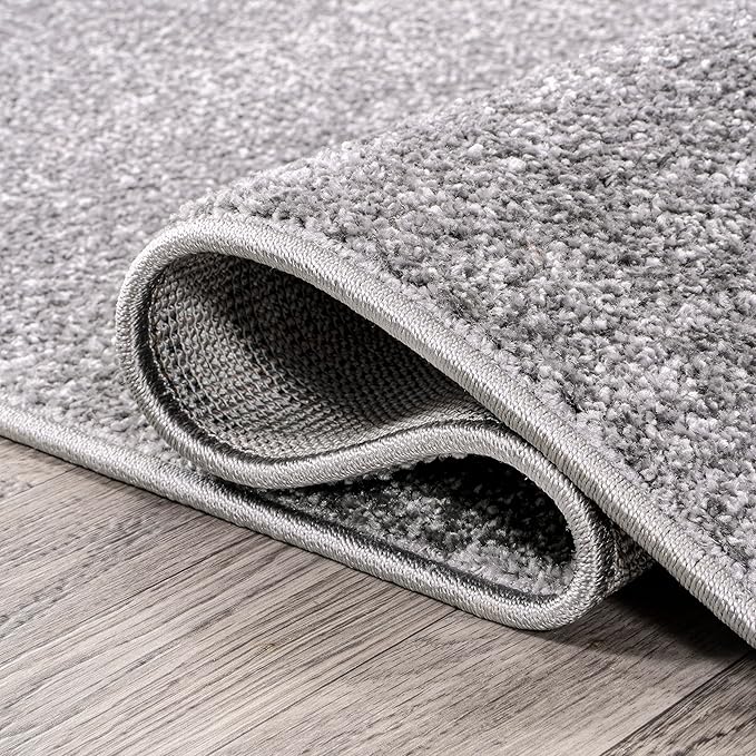 JONATHAN Y Haze Solid Low-Pile Gray Runner Rug 2x8, Minimalist, Easy-Cleaning - Image 3