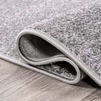 JONATHAN Y Haze Solid Low-Pile Gray Runner Rug 2x8, Minimalist, Easy-Cleaning - Image 3