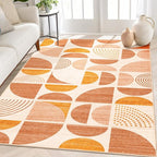 MUJOO Boho Rug Washable, 4x6.5 Area Rugs by MUJOO