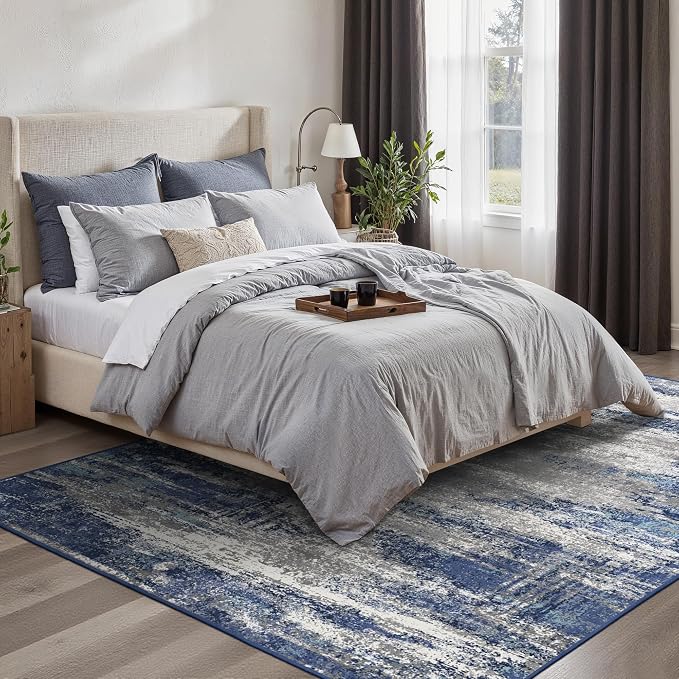 GENIMO 4x6 Area Rugs for Living Room, Non Slip Machine Washable Modern Indoor - Image 3