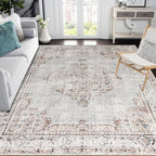 Easy-Going Area Rug 5x7 Washable Boho Rugs by Easy-Going