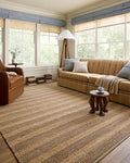Loloi Chris Loves Julia Judy Collection JUD-06 Natural/Chocolate 2'-6" x 7'-6" by Loloi