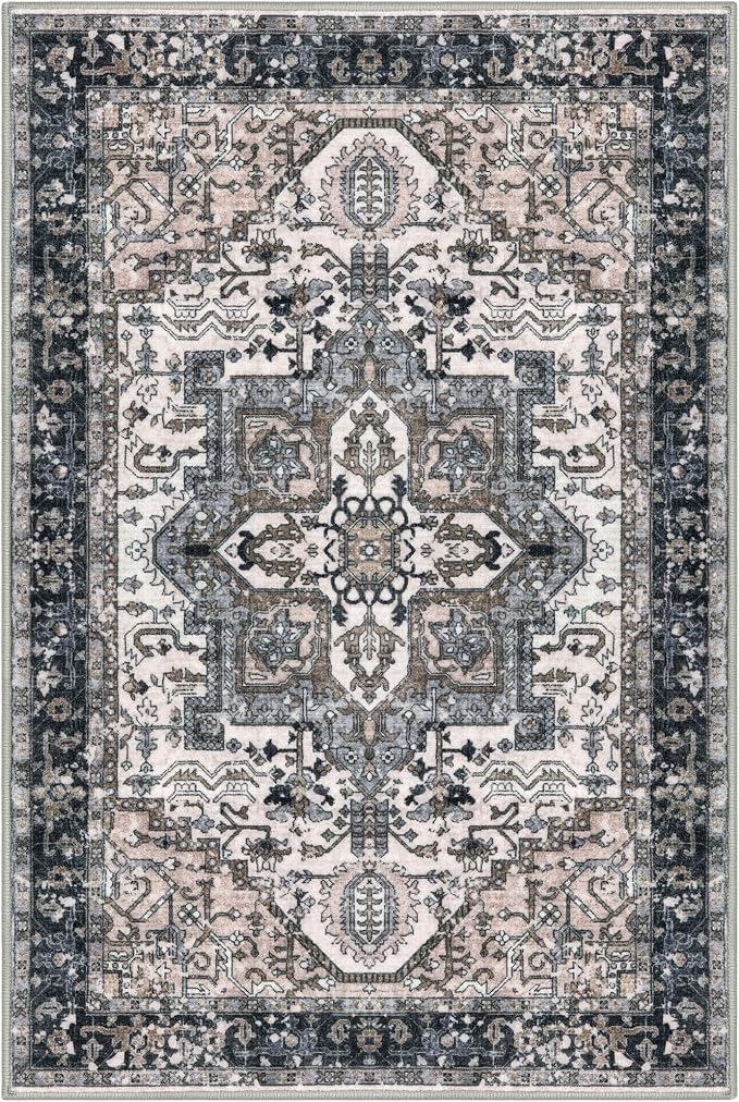 KOZYFLY Area Rug 4x6 Ft Washable Rugs - Image 8