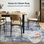 Area Rug Living Room Rugs: 5x7 Washable Large Abstract Modern Soft Stain - Image 6
