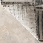 Nuloom Asha Grey/Ivory, Striped Border, Soft and Cozy, High Traffic, Stain - Image 5