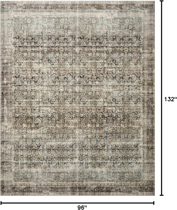 Loloi Amber Lewis Morgan Collection MOG-02 Navy/Sand 8'-3" x 11'-3" 38" Thick - Image 2
