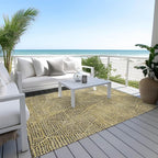 Addison Rugs Chantille ACN591 Gold 5' x 7'6" Indoor Outdoor Area Rug, Easy Clean - Image 7