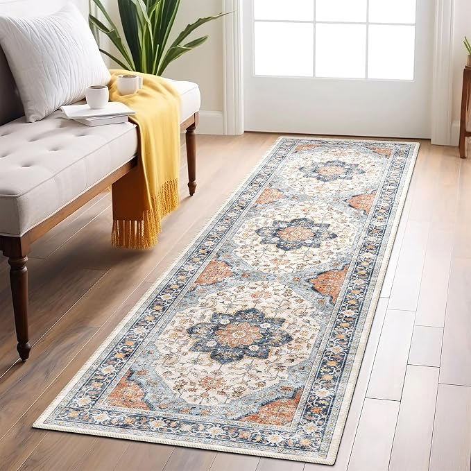 vivorug Runner Rug 2'x7' Washable Non-Slip Boho Runners - Image 3