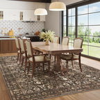 6x9 Rugs for Living Room, Soft Large Area Rugs Brown Washable Rug, Indoor - Image 4