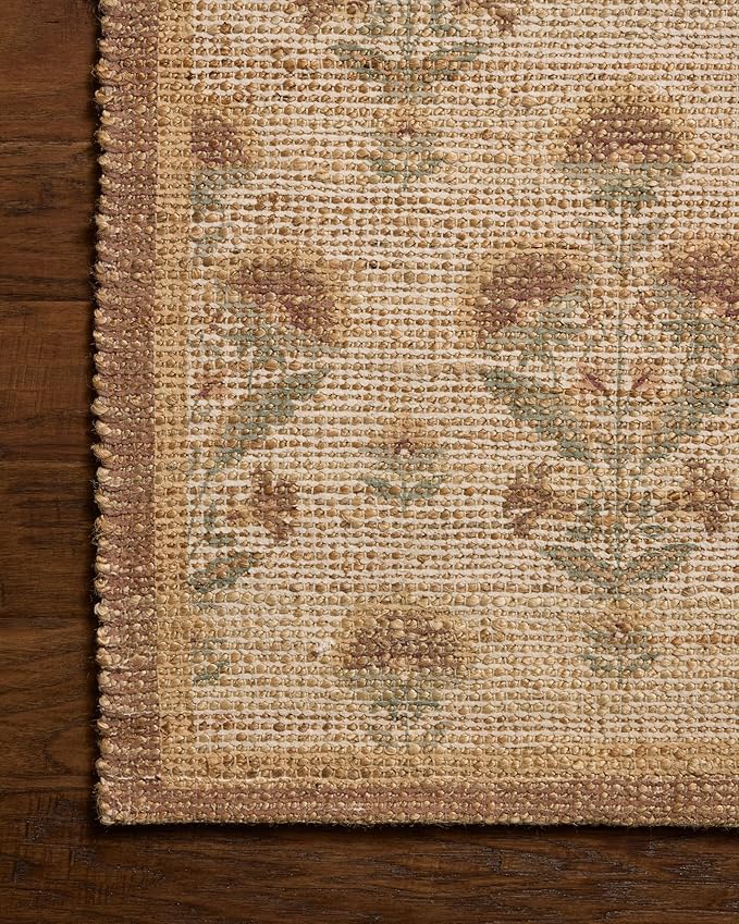 Loloi Chris Loves Julia Rue Collection RUE-01 Wheat/Sage 3'-6" x 5'-6" Accent - Image 5