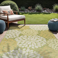 Beverly Rug Outdoor Rug 5x7 Modern Exotic Tropical Leaf Area Rugs by BeverlyRug