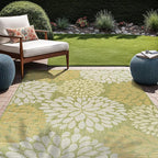 Beverly Rug Outdoor Rug 10x14 Modern Exotic Tropical Leaf Area Rugs - Image 3