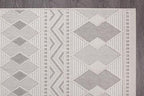 CAMILSON Micro Loop Rug 5x7 Modern Luxury Geometric Boho Diamond Area Rugs Soft - Image 3